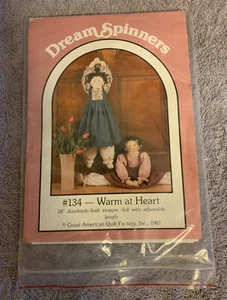 Draft Stopper Doll Pattern Warm At Heart Dream Spinners 134 Great American Quilt - Picture 1 of 1