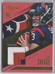 2014 PANINI PRESTIGE TOM SAVAGE ROOKIE JUMBO JERSEYS PATCH JERSEY - Picture 1 of 1