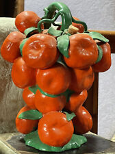 Gargoulette XIXÈme en porcelaine peinte mandarines assemblées
