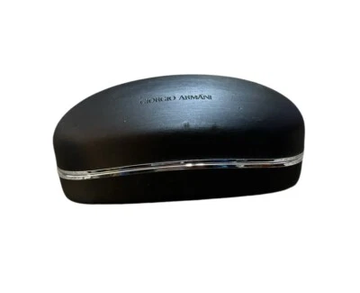 Gafas de sol Giorgio Armani rígidas protección de almacenamiento forro negro gris Foto 1 de 4