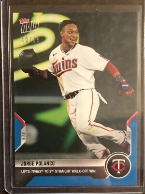 2021 Topps Now #668 Jorge Polanco Minnesota Twins 40/49 - Image 1 of 2