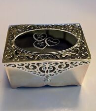 Things Remembered Silver Tone Mini Jewelry Box