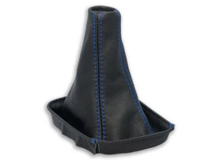 FOR TOYOTA CELICA VII T230 99-06 GEAR SHIFT BOOT GAITER LEATHER STITCH BLUE - Picture 1 of 4