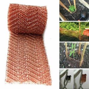 Gestricktes Kupferdrahtgeflecht Kupferblocker Kupfergitter Für Ratten Schnecken - Bild 1 von 9