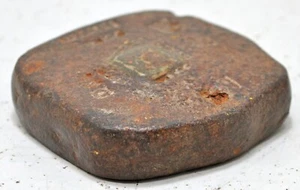Antique Iron Mercantile Measuring Weight Original Old Hand Crafted - Picture 1 of 8