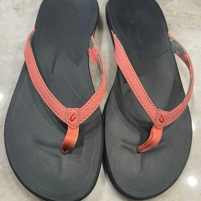Olukai Ho’opio Ae’o womens pink flip flops Sandals Sz 9 - Изображение 1 из 4
