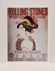 THE ROLLING STONES 2014 Official Poster TOKYO DOME JAPAN 2014 Litho REPRINT - Picture 1 of 3