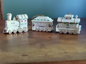Lenox Holiday Express Train - Set of 3 Ornaments from 2000 - Picture 1 of 19