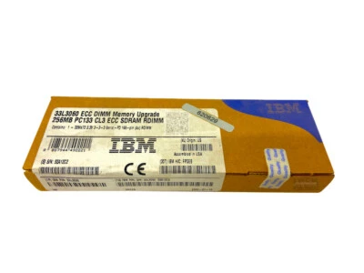 33L3060 I New IBM 256MB SDRAM RDIMM Registered Memory Module 133MHz ECC Kit - Image 1 of 3
