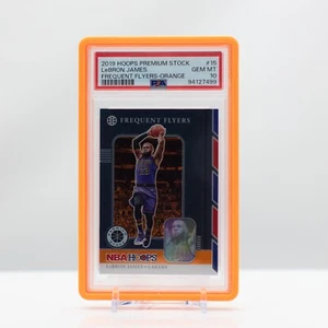 NBA Basketball 2019 Hoops Premium Stock orange Lebron James #15 PSA 10 Gem Mint - Picture 1 of 4