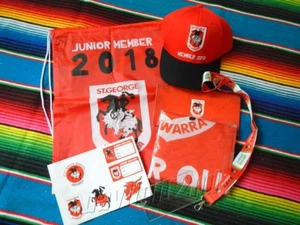 ✺New✺ 2018 ST GEORGE ILLAWARRA DRAGONS NRL Membership Pack - Cap Flag Bag - Bild 1 von 2
