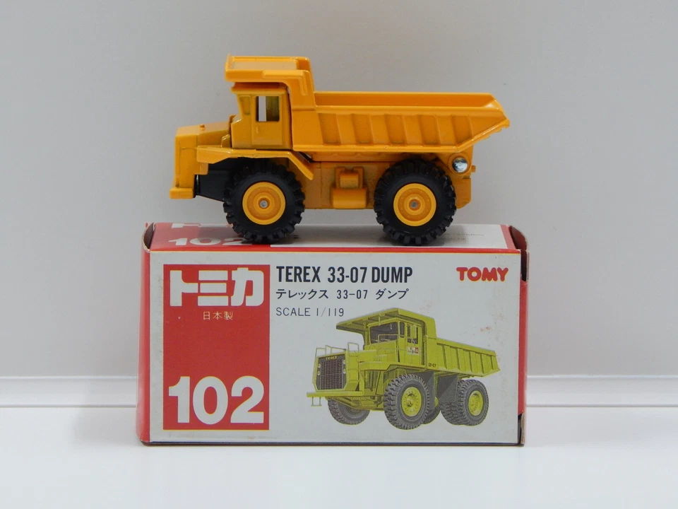 1:119 Terex 33-07 Dump (Yellow) - Made in Japan Tomica 102 - image 1 of 1
