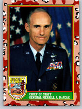 #7 Chief of Staff General Merrill A. McPeak 1991 Topps Desert Storm Series 1