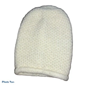 Free People Womens Dreamland Knit Beanie Acrylic One Size Ivory MSRP $28 NWT - Picture 1 of 3