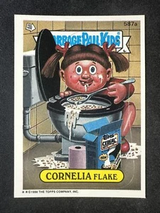 Topps Garbage Pail Kids 587a Cornelia Flake Series 15 1988 troquelado casi nuevo/lp - Imagen 1 de 2