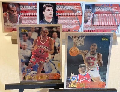 1996-97 Topps Basketball Silver Foil Inserts 50th Anniversary, You Pick One - Image 1 of 3