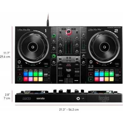 HERCULES DJ CONTROL INPULSE 500 CONTROLLER DJ 2 CANALI CON INTERFACCIA AUDIO USB - Immagine 1 di 4