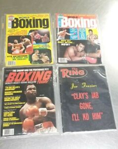 Assorted Lot Of 4 Vintage Boxing Magazines-1972,79,80 Ali, Holmes