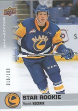 2019-20 Upper Deck CHL Hockey Exclusives Parallel #364 Radek Kucerik 018/100