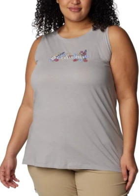 Camiseta sin mangas Columbia para mujer talla pequeña floral Bluff Mesa Foto 1 de 4