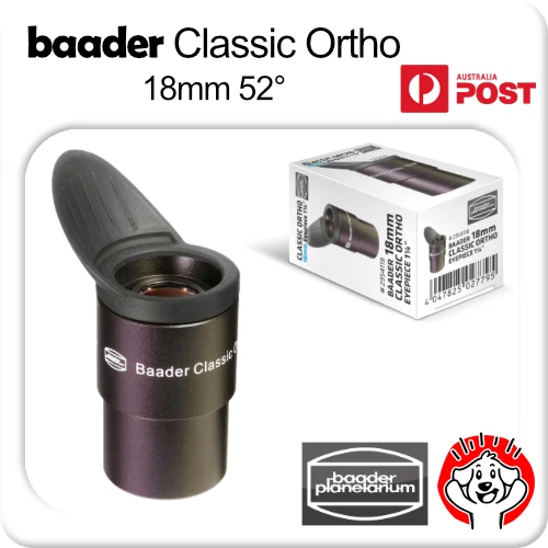 18mm Eyepiece - Baader Classic Abbe Ortho 1.25" Carl Zeiss Jena Optical Design - Image 1 of 1