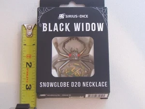 Collar Globo de Nieve Sirius Dice Araña Viuda Negra D20 DIE Spindown D20 - Imagen 1 de 6