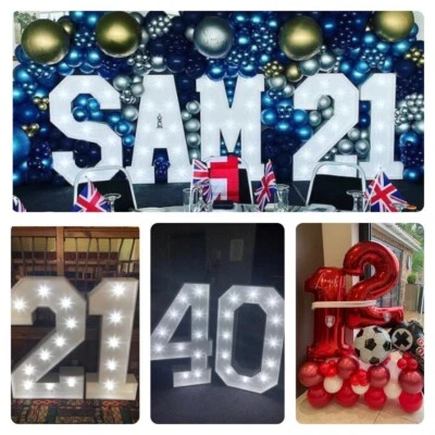 Light Up Numbers Bawtry - Large 4FT LED - Image 1 of 4