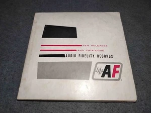 EXTREMELY RARE AUDIO FIDELITY RECORDS CATALOGUE W/ JAZZ RECORDS COVERS SEE PICS - Picture 1 of 10