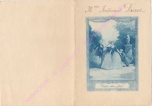 MENU Déjeuner 27 Novembre 1925 Entre deux feux - Picture 1 of 2
