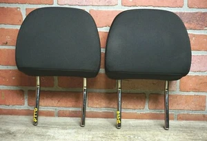 BLACK 2016-2018 CHEVROLET MALIBU FRONT LEFT & RIGHT SEAT HEADREST CLOTH SET OEM - Picture 1 of 9