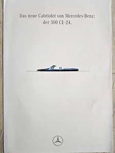 Mercedes W 124 convertible brochure, 1.1992, 300 CE-24 convertible, large format DIN-A-3! - Picture 1 of 2