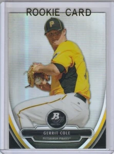 Tarjeta de novato Gerrit Cole 2013 Bowman Platino Cromo Béisbol RC Piratas ¡YANKEES! - Imagen 1 de 2