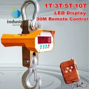 1T 3T 5T 10T Electronic Lifting Scale Hook Wireless OCS Industrial Crane - Picture 1 of 16
