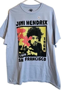 Camiseta Jimi Hendrix Para Hombre Grande Auténtica Clásica Rock Concierto de San Francisco - Imagen 1 de 4