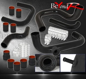 For 94-01 Integra B16 B118 D-Series Piping Kit S Bov Adapter Black/Red Coupler - Picture 1 of 1
