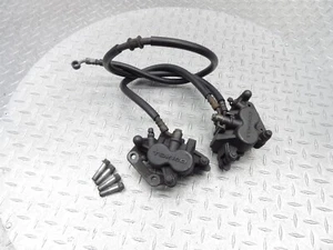 2011 09-12 Kawasaki LE650A Versys KLE650 Left Right Front Brake Caliper Line Pad - Picture 1 of 18