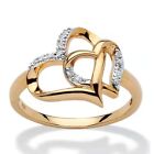 Universal Stackable Rings Fashion Double Heart Rings Daily Jewelry