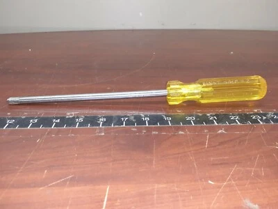 WILLIAMS TOOLS #4 PHILLIPS SCREWDRIVER DP-4, Yellow Handle, 8" Shaft, c-x - Image 1 of 4