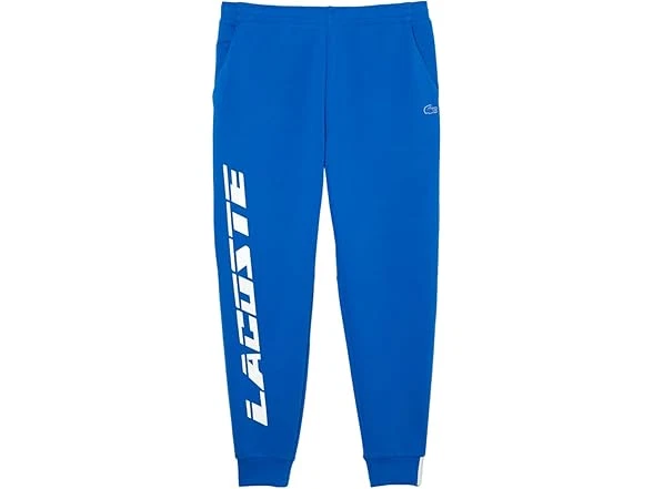 BRAND Lacoste Slim Fit Oversized Blue Branded Trackpants Size L