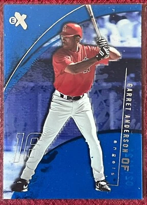 2002 EX Essential Credentials Future #65 Garret Anderson (#’d 021/121) Angels SP - Image 1 of 2