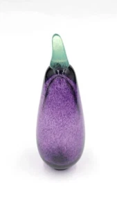 Gunnel Sahlin für Kosta Boda Aubergine Gemüse aus Glas Skulptur signiert - Picture 1 of 7