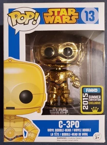 Funko Pop C-3PO #13 2015 Summer Convention Star Wars Vaulted w/Protector - Picture 1 of 11