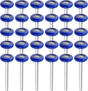 30 Stück 1,8 Zoll Nylon Garagentor Rollen 4,7 Zoll Vorbau, blau leise versiegelt Gara - Bild 1 von 12