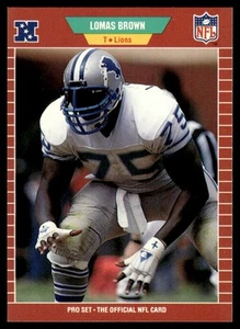 1989 PRO SET LOMAS BROWN #118 DETROIT LIONS 2225 - Picture 1 of 2