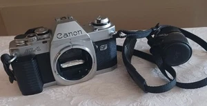 Vintage Canon AL-1 QF 35mm SLR Film Camera Body & Case AS IS for Parts Or Repair - Picture 1 of 5