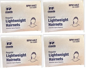 Royal RPH144LTDB-IN 24" Dark Brown Light Weight Hairnet Disposable Lot of 4 - Picture 1 of 4