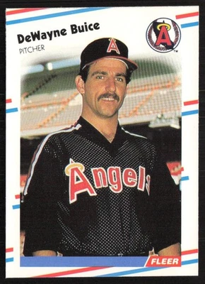 1988 Fleer DeWayne Buice RC California Angels #487 - Image 1 of 2