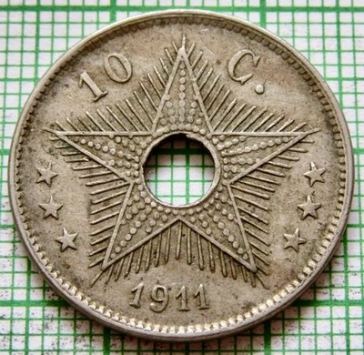 BELGIAN CONGO ALBERT I 1911 10 CENTIMES colonial yes we do combine postage - Image 1 of 4