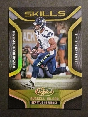 Russell Wilson Leaf 2016 habilidades certificadas 24/25 Foto 1 de 4