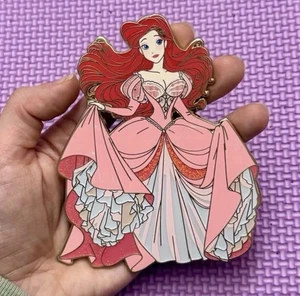 Disney Ariel Pink Gown Fantasy Pin LE Glitter Jumbo Pin - Picture 1 of 2